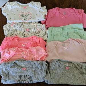 9 Carter's Girl Onesies